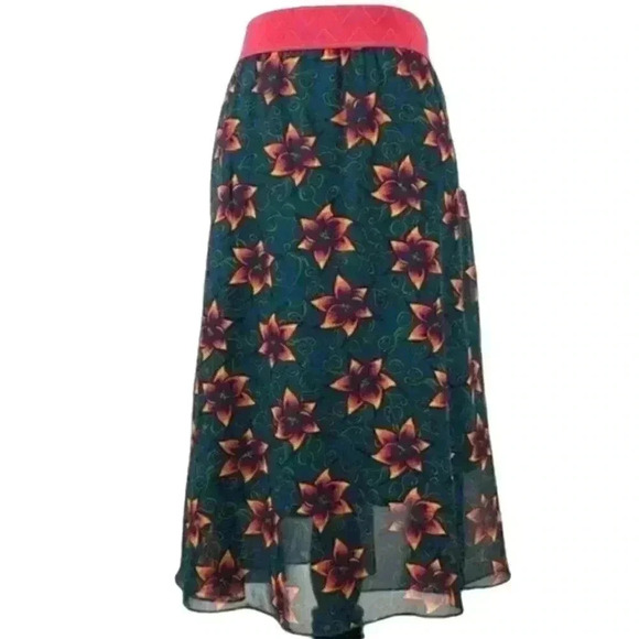 Lularoe Lola skirt 2XL 20-22 chiffon elastic - Picture 1 of 9